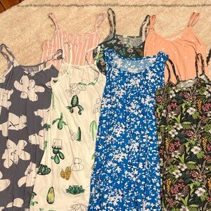 7 Night Gowns Soft Sleep Wear All XS-S